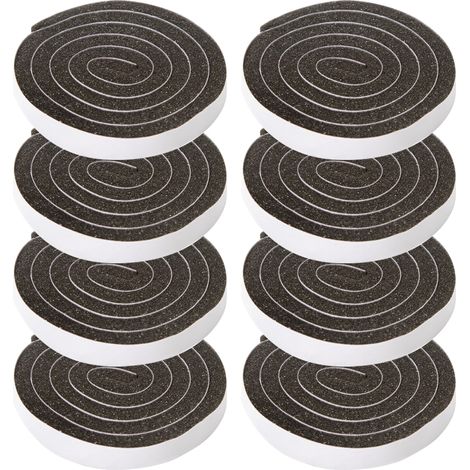 8 pièces de joint d'étanchéité en mousse adhésive, joint épais pour climatiseur de fenêtre à cellules ouvertes haute résilience (1/5)