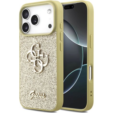 Custodia Guess Fixed Glitter Big 4G per iPhone 17 Pro - oro (1/5)