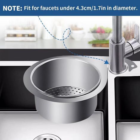 Schwanenförmiger Spülbecken-Siebkorb aus Edelstahl, Hängefilter für Wasserhähne, multifunktionaler Küchenablaufkorb (1/5)