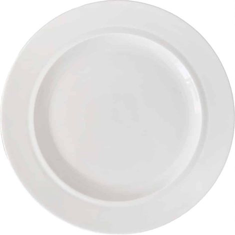 Plato redondo plano de porcelana, 31 cm, Eschenbach, Alemania.
