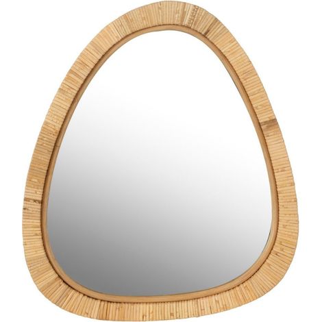 Miroir Mural Design "Dusty" 46cm Naturel (1/2)