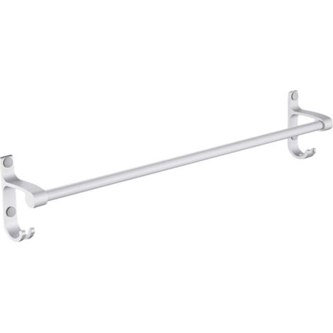 Bardusch-Barre de Serviette Murale Aluminium Porte Éponge pour Salle de Bain Design Installation Facile avec Crochets (1/5)