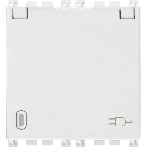 VIMAR - 19212.C.B Presa SICURY 2P+T 16A FR + coper. bianco