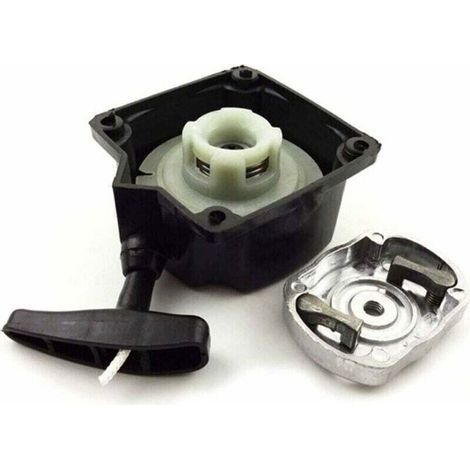 Lanceur pour moteur thermique 49cc/52cc – Démarreur semi-automatique – Cloche d'entraînement incluse – Compatible débroussailleuses et tarières (1/4)