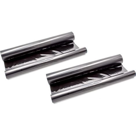 vhbw 2-Pack Thermal Fax Ribbon compatible with Panasonic KX-FP 278, KX-FP 270 Fax Machine - Compatible Fax Roll 50 m Without Chip
