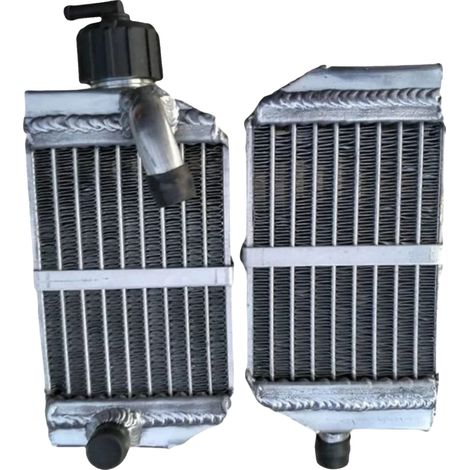 Radiateur en aluminium, capacité de refroidissement accrue, ajustement sur mesure pour KTM 50 SX et Husqvarna TC50, noyau brasé sous vide, réservoirs soudés TIG, conception légère (1/5)