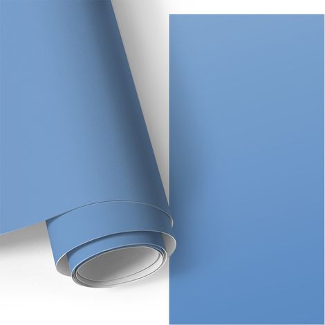 Klebefolie für Möbel - Möbelfolie - Selbstklebefolie - Küche folieren - Dekorfolie - Einfach zu reinigen - Blau 75x150 cm