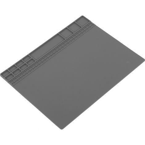 Tapis de soudure en silicone résistant à la chaleur pour la réparation, la maintenance et l'isolation des appareils électroniques, gris (1/5)
