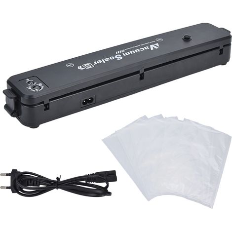 Machine à Sous Vide 90W Portable Automatique avec Verrou de Sécurité pour Aliments -60kPa Compacte Prise UE 100-240V (1/5)