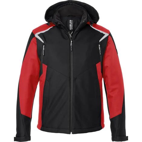 [NEUWERTIG] B-Ware Kübler Jacke Blouson Winter Softshell Bodyforce 1325 Schwarz Mittelrot Größe Xl