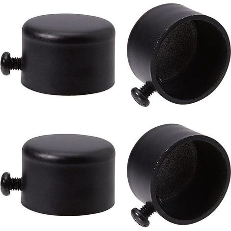 4pcs Embouts de Tringle à Rideau Embouts de Rideau Embouts de Tringle à Rideau Cylindriques de 28 mm (1/5)