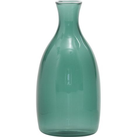 Vaso Un Fiore 150 in vetro borosilicato soffiato a mano, colore Verde lago, capacità 150 cl, design elegante per arredo casa e contesti professionali (1/4)