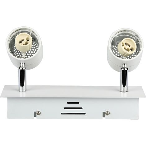 2GU10 Plafond monter réglable V-TAC Track Light métal Corp Blanc VT-789 - SKU 3618 (1/5)