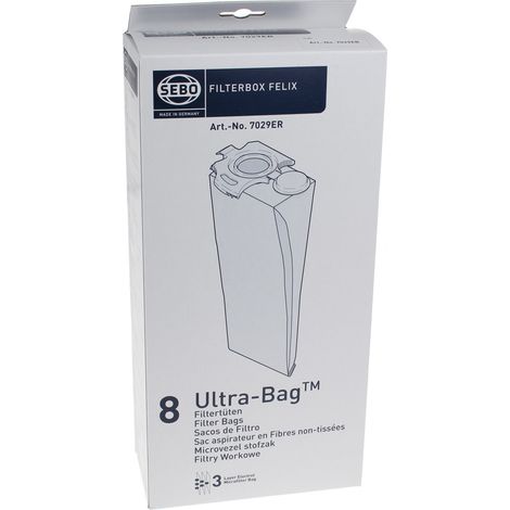 Sebo - sac aspirateur - filtre - dart4 / dart2 / felix - s7029er (1/2)
