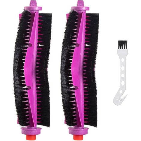 Kit de brosses principales de rechange pour robot aspirateur Eureka J12 Ultra - 2 brosses principales + 1 brosse de nettoyage (1/5)