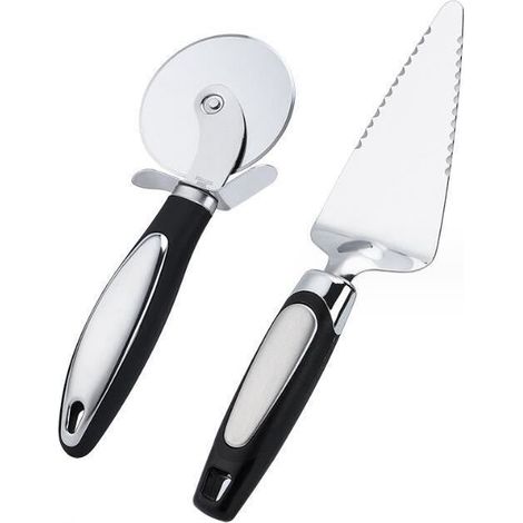 Pelle à gâteau - Pinsheng - Acier inoxydable - Ergonomique - Bords dentelés - 25x6.5cm (1/4)