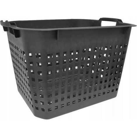 cesta guardajuegos jardin 40 lts negra 51 x 39 x 22 cms ebertools