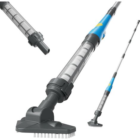 Aspirateur de Piscine sans Fil, aspirateur de Fond Rechargeable avec jusqu'à 60 Min d'autonomie, Nettoyeur de Piscine avec Manche télescopique pour Spa, Petites piscines Hors Sol et pataugeoires (1/5)
