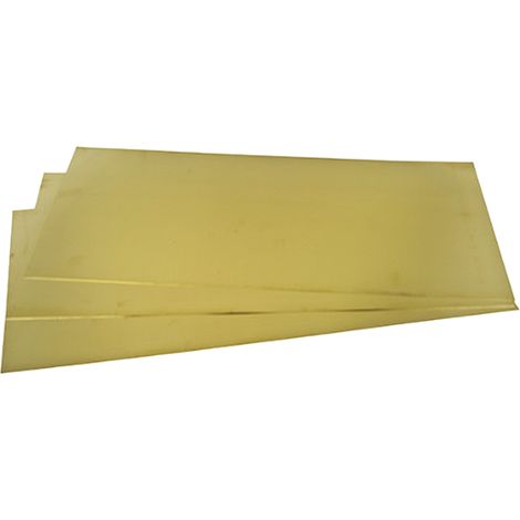 Rs Pro – Feuille de métal laiton 600mm x 300mm x 0.7mm – Densité 8.44g/cm³ – Conductivité thermique 116W/mK – Pour projets de bricolage