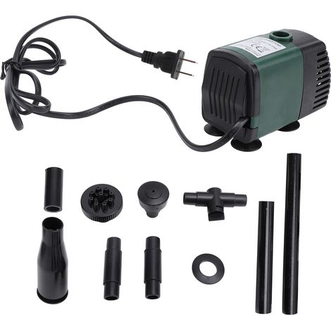 Submersible Fountain Water Pump Small Outdoor IP68 Protecting 7W 500L/H for Aquarium Fish Tank Pond SM‑039L US Plug 110V