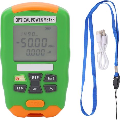 Testeur de Puissance Optique Mini Rechargeable avec Câble USB et Batterie Intégrée (1/5)