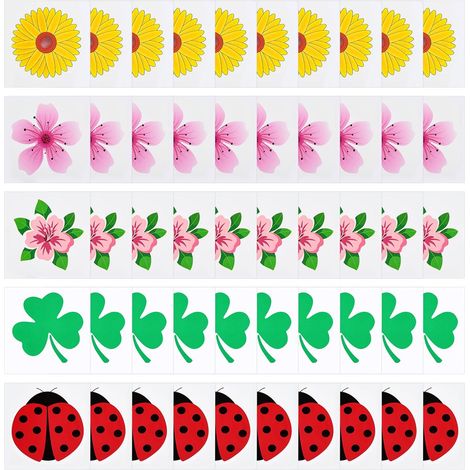Lot de 50 Autocollants Anti-Mouches pour intérieur, pièges à Mouches pour fenêtre, Attrape-Mouches Collants pour la Maison (1/5)