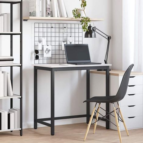 vidaXL tavolo Bianco 80 x 50 x 77 cm Legno ingegnerizzato e