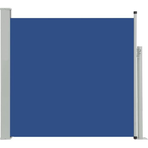 Toldo de protección lateral retráctil para terraza, jardín, terraza, balcón, protección visual, 170 x 300 cm, azul 020007309