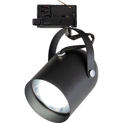 Lampada Quber Track nera 1xE27 a 3 circuiti (1/4)