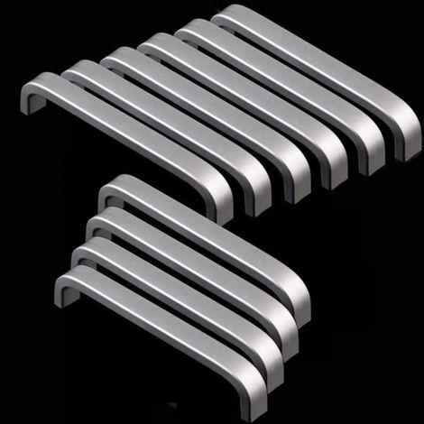 Küchenschrankgriff aus Edelstahl, Küchentürgriff, Schubladengriff aus Aluminium, Außengriff mit 20 Schrauben für Schrank- und Küchentür – 10 (1/4)