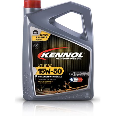 KENNOL Huile moteur minérale XTURBO 15W-50, bidon 5 litres (1/2)