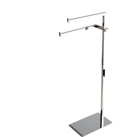 Piantana 2 Bracci Porta Salviette Struttura Cromata
