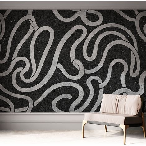 Fotomurale adesivo - parete decorativa - decorazione casa - stile moderno parete - Forme sinuose 312x219 cm (1/5)