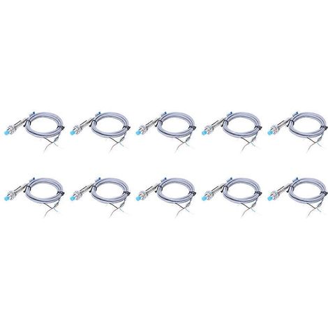 JYIO Lot de 10 détecteurs de proximité LJ8A3-2 z BY M8 DC 3 fils PNP sans inductance