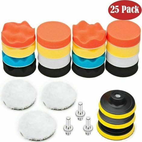 BARKBUSTERS ponge de Polissage pour Voiture Kit de Polissage avec Kit d'Adaptateur pour Polissage de Polissage de Voiture Polissant (1/5)