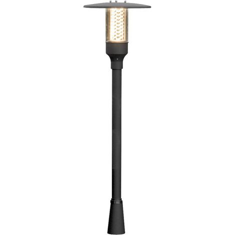 Konstsmide Nova Borne d'éclairage d'extérieur classique en noir mat, IP44 (1/3)