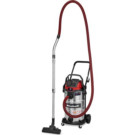 Einhell Nass-Trockensauger TE-VC 4090 SACL (1150 W, 225 mbar Saugleistung, 40 L Behälter, Staubschutzklasse L, HEPA-Filter, Filterreinigung, Automatiksteckdose, inkl. Zubehör)