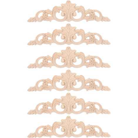 appliques en bois massif Décoration élégante sans laque pour (1/5)