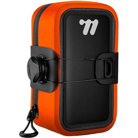 Sacoche de selle de vélo WEST BIKING, fermeture automatique, résistante aux rayures, portable, pour VTT et vélo de route, couleur orange (1/5)