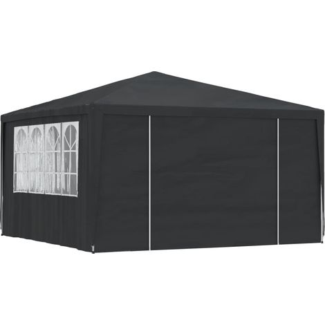 Tente de réception,Barnum et parois latérales 4x4 m Anthracite 90 g/m² CFW37050 (1/5)