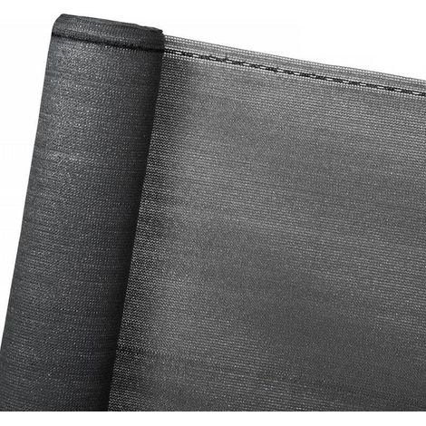 Brise Vue Renforcé, Gris Anthracite, 1,93 x 25 m, 220 g/m², livré en rouleau avec Fixations (1/4)
