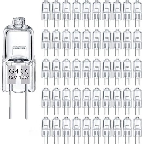 Lot de 100 ampoules halogènes G4 – 160 lumens – Blanc chaud 2800K – Dimmables – Pour éclairage domestique et commercial – Durée de vie 3000h (1/5)