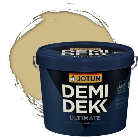 Peinture Bois - DEMI DEKK ULTIMATE - Lasure Opaque Satinée - RAL 1000 - 3L (1/2)