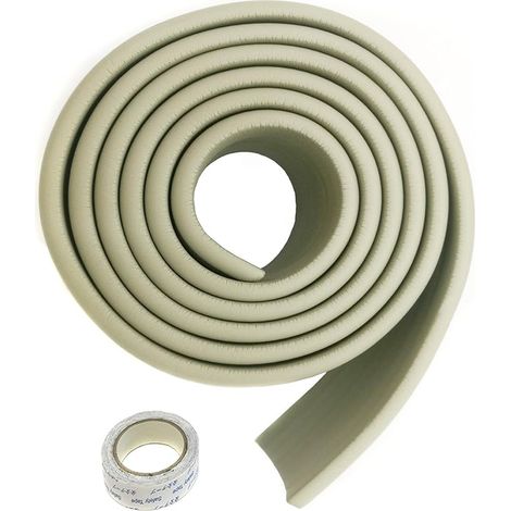 Universel Rouleau Mousse, 200cm x 80mm x 8mm, Mousse Antichoc Sécurité Bébé/Enfants Kits. Tout Usage Anti-Crash Protection, Souple et Flexible, Gris, TKD7002 Grey