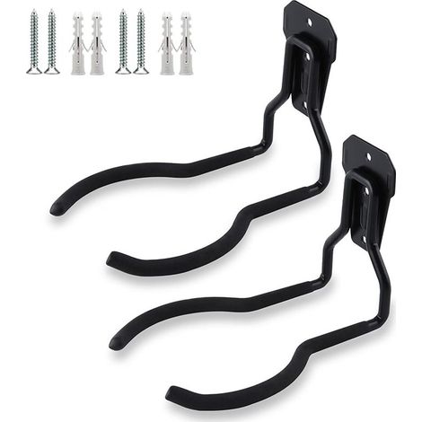 Supports Muraux Pour DéBroussailleuses, 2 Pcs De Crochet Mural Pour Coupe-Herbes, Universel Support Pour Tondeuse à Gazon, Support Mural Pour Coupe-Herbe (1/5)