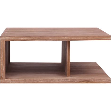 Table basse,Table d'appoint,Table de Salon 70x70x30 cm Bois de teck massif CFW49375 (1/5)