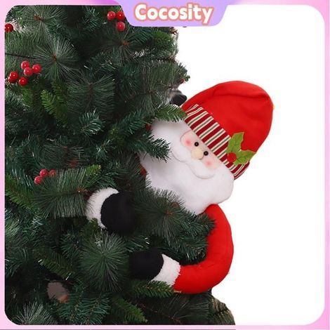 Cocosity Cimier d'arbre en peluche Décoration de sapin de noël en peluche, bonhomme de neige, câlins deco murale (1/5)