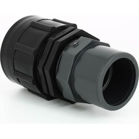 Raccord S60X6 cuve eau 1000 L – Sortie PVC Ø 40 mm – Fixation directe vanne – Eau de pluie (1/5)