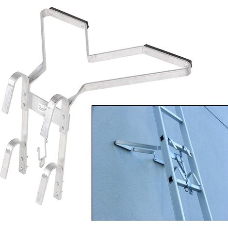 Support d'échelle d'égout en forme de V robuste en alliage d'aluminium, la tige de support d'échelle est légère et facile à installer, conçue pour les positions d'angle (1/5)