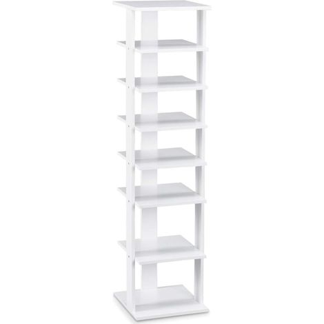 COSTWAY Estante de 8 Niveles Zapatero Estantería Almacenamiento de Zapatos Libros CD para Entrada Sala de Estar Pasillo (1/5)